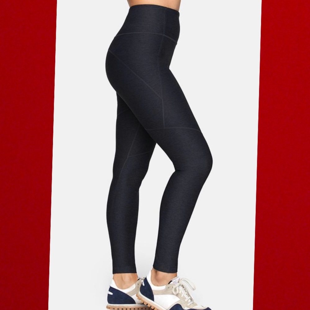 OV- CHARCOAL - High rise 7/8 Warmup leggings